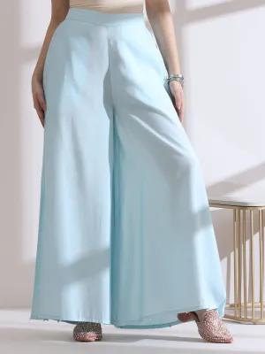 1 Pc Airskin Light Blue Plazzo Pant