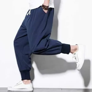 100%Cotton Chinese Style Casual Pencil pants