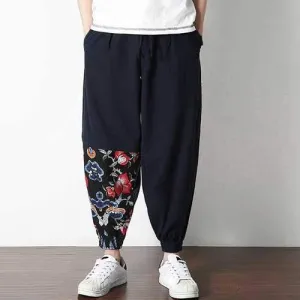 100%Cotton Chinese Style Loose Harem Pants