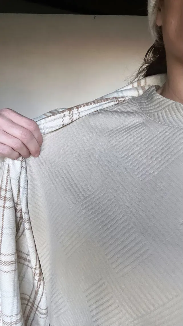 10101 TAUPE TEXTURED MATCHING SET