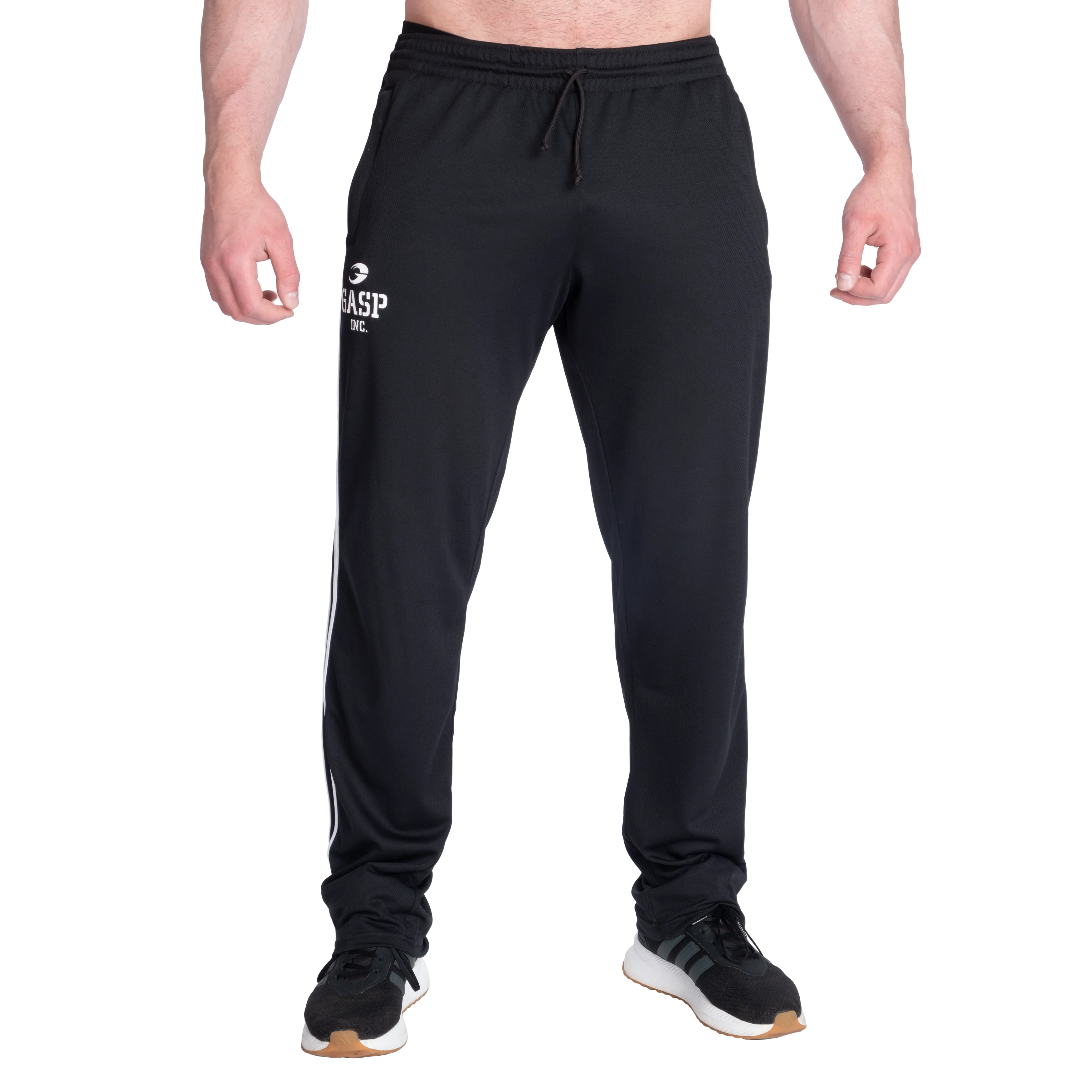 2 Stripe Standard Mesh Pant, Black/White