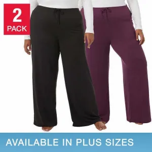 32 Degrees Cool Women's 2 Pack Soft Sleep Lounge Pants 1465357
