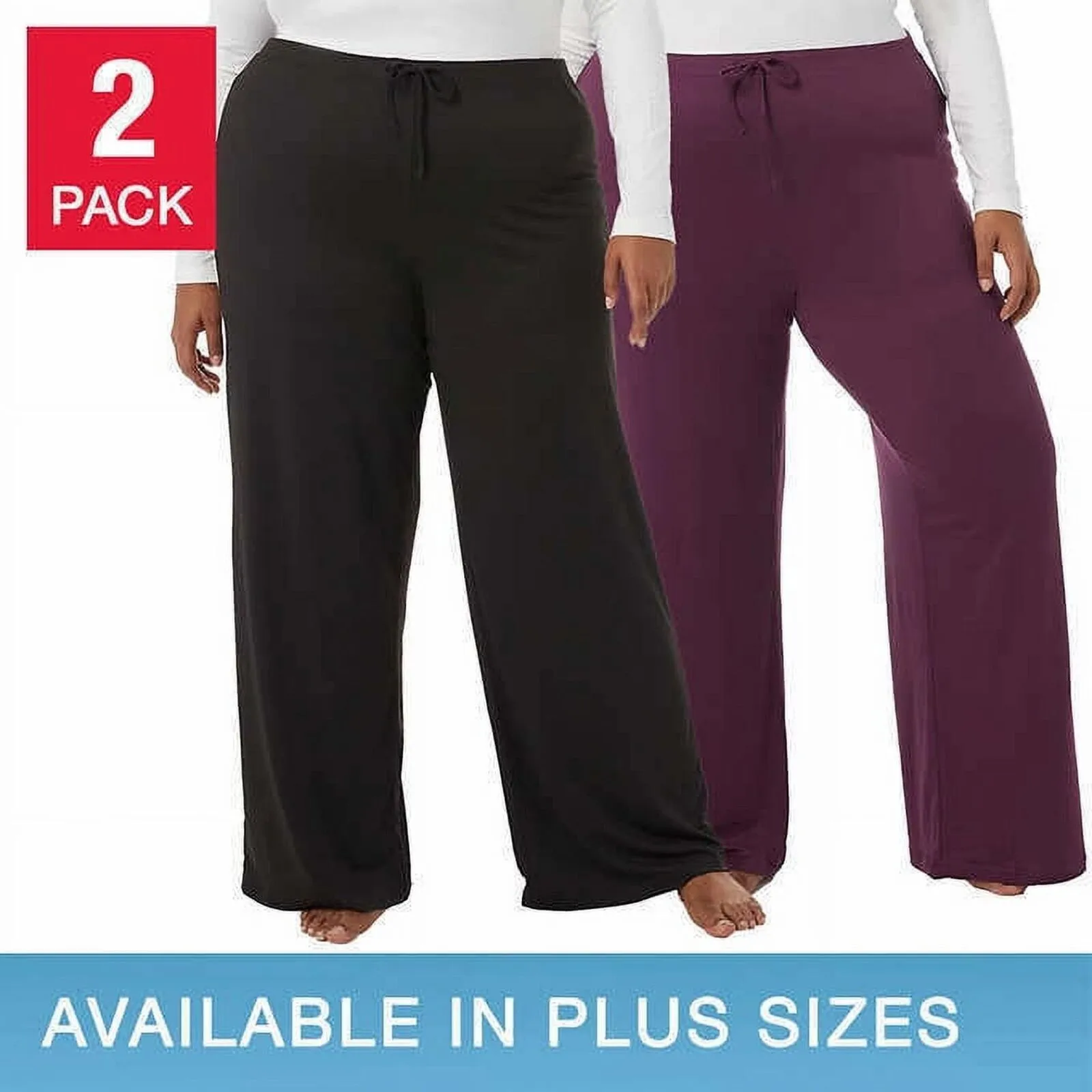32 Degrees Cool Women's 2 Pack Soft Sleep Lounge Pants 1465357