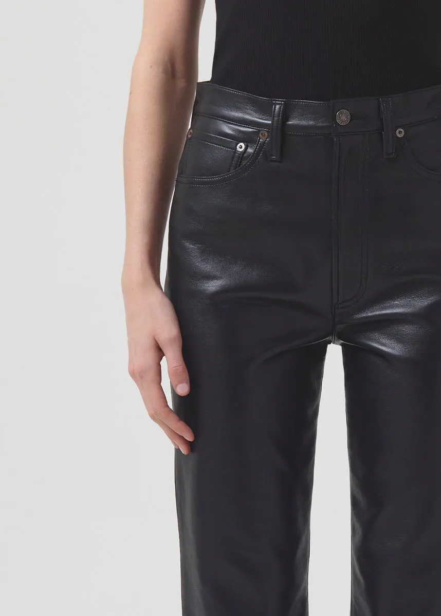 90's Pinch Waist Leather Pant