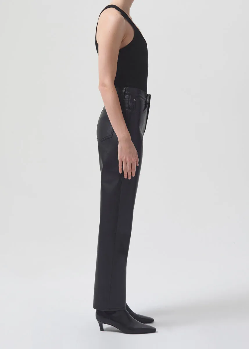 90's Pinch Waist Leather Pant