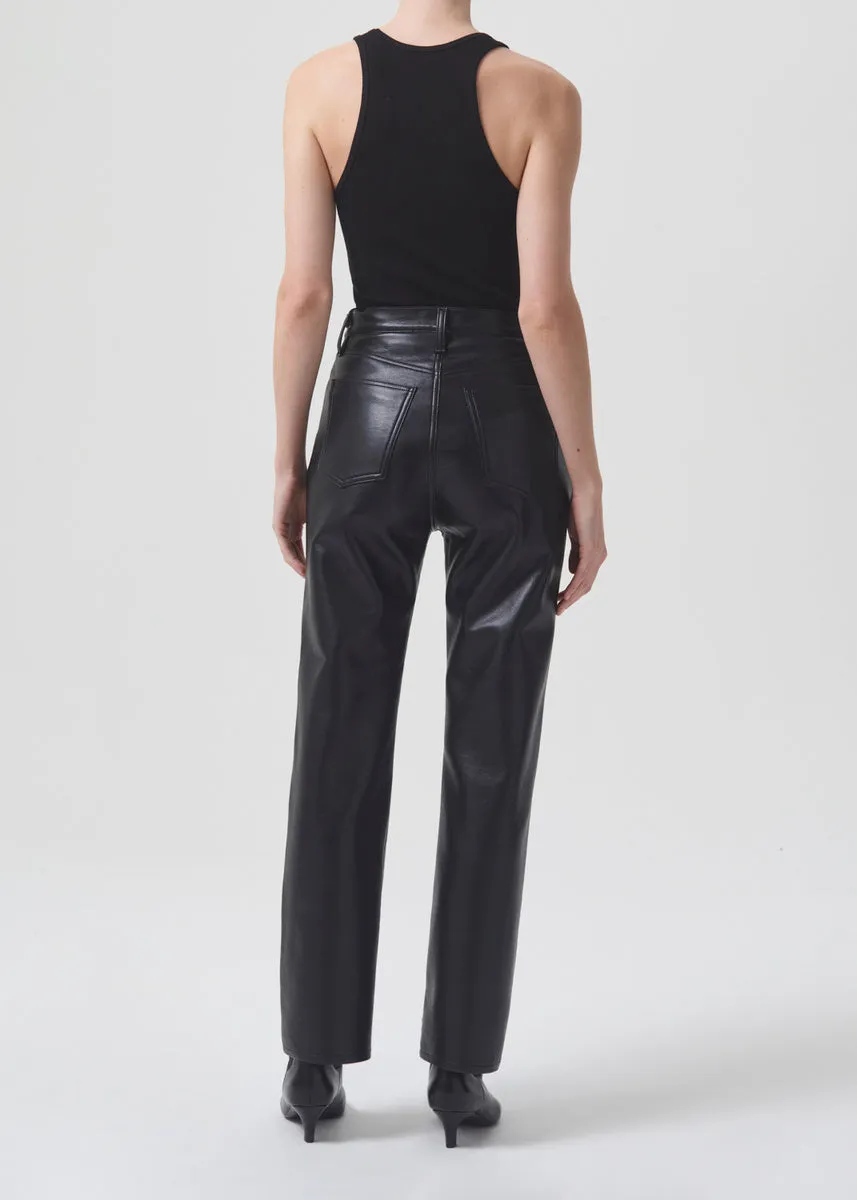 90's Pinch Waist Leather Pant