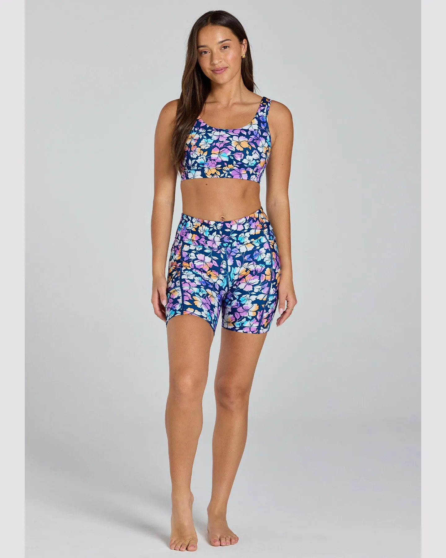 Abi and Joseph Endurance Dual Pocket Mid-Thigh Short - Spring In My Step