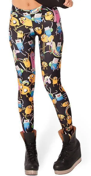 ADVENTURE TIME cartoon pattern 3d print 20 designs women pants PUNK women leggings casual