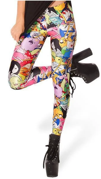 ADVENTURE TIME cartoon pattern 3d print 20 designs women pants PUNK women leggings casual