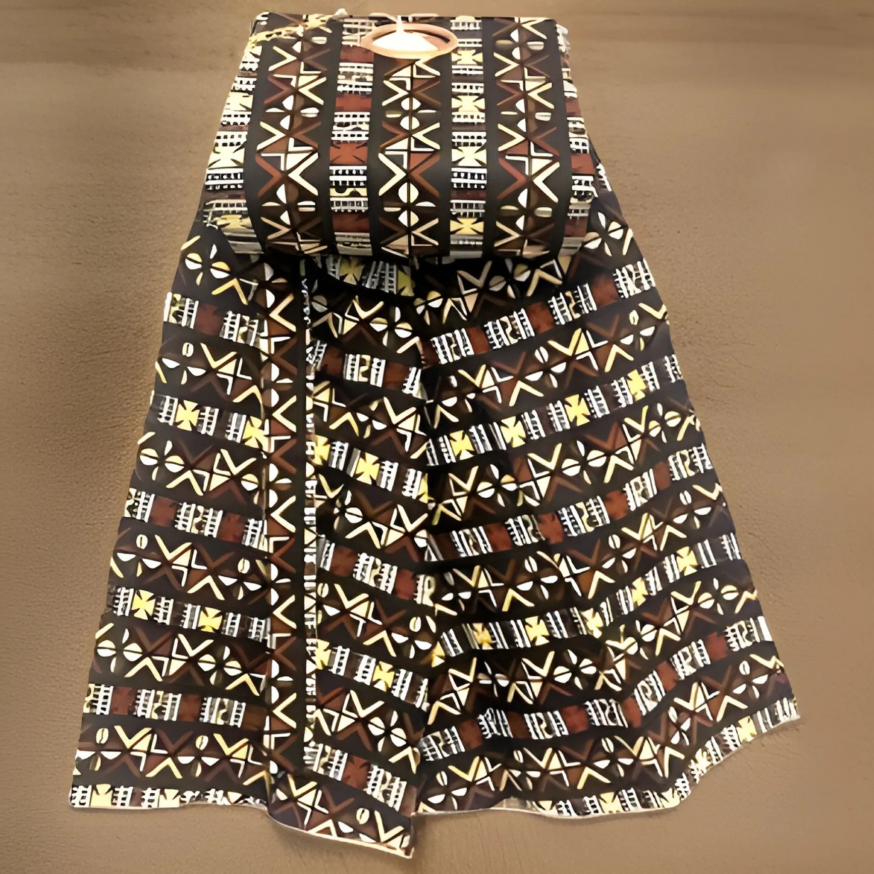African Print Palazzo Pants & Bag Set (Tribal Print)