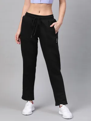 Alcis Women Black Solid Track Pants
