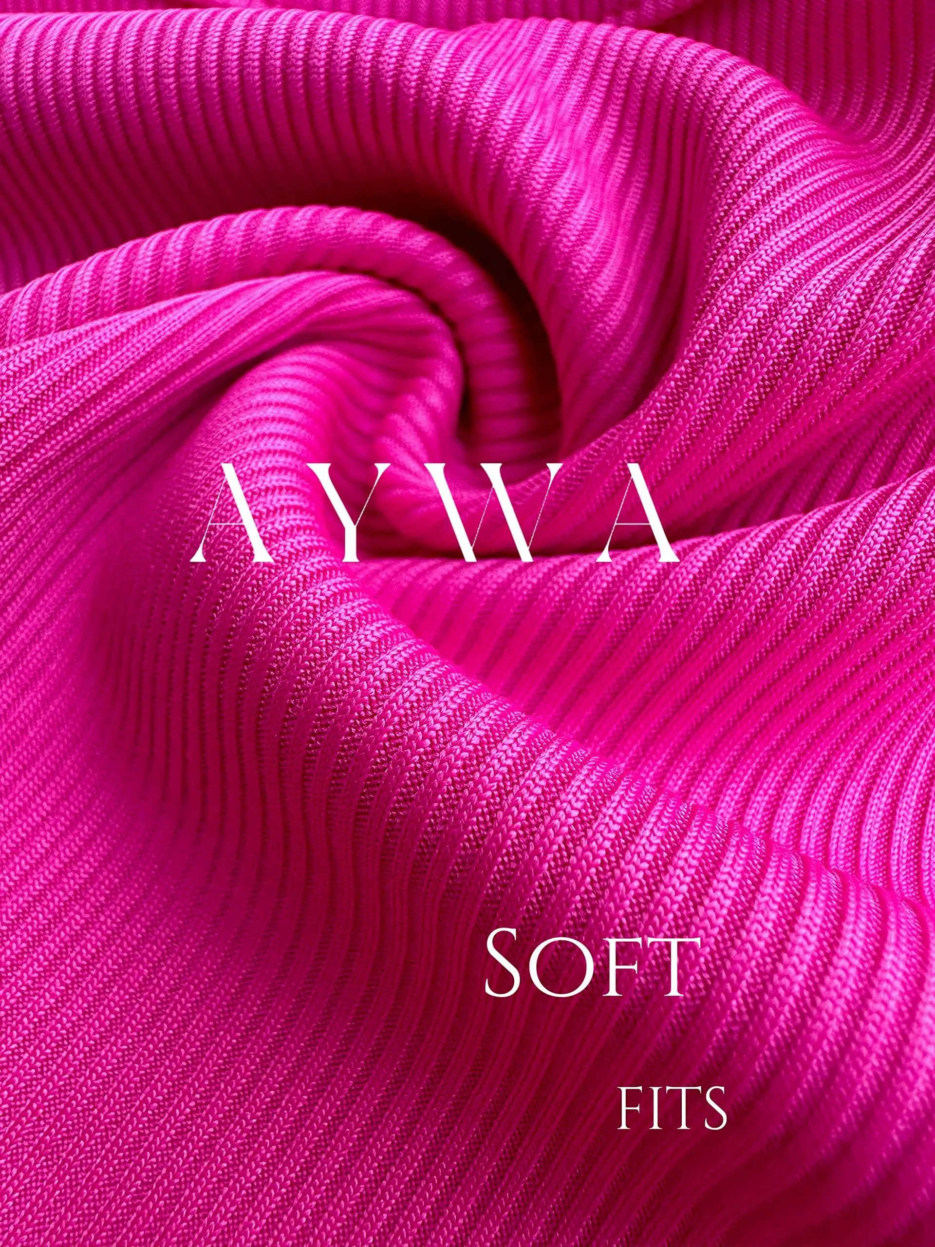 AYWA Casual Workout Sets Two Piece Outfits for Women Ribbed Crop Tank Top High Waist Leggings Active Wear (Fuchsia, Medium)