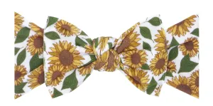 Baby Bling Aurum Field Printed Knot Headband
