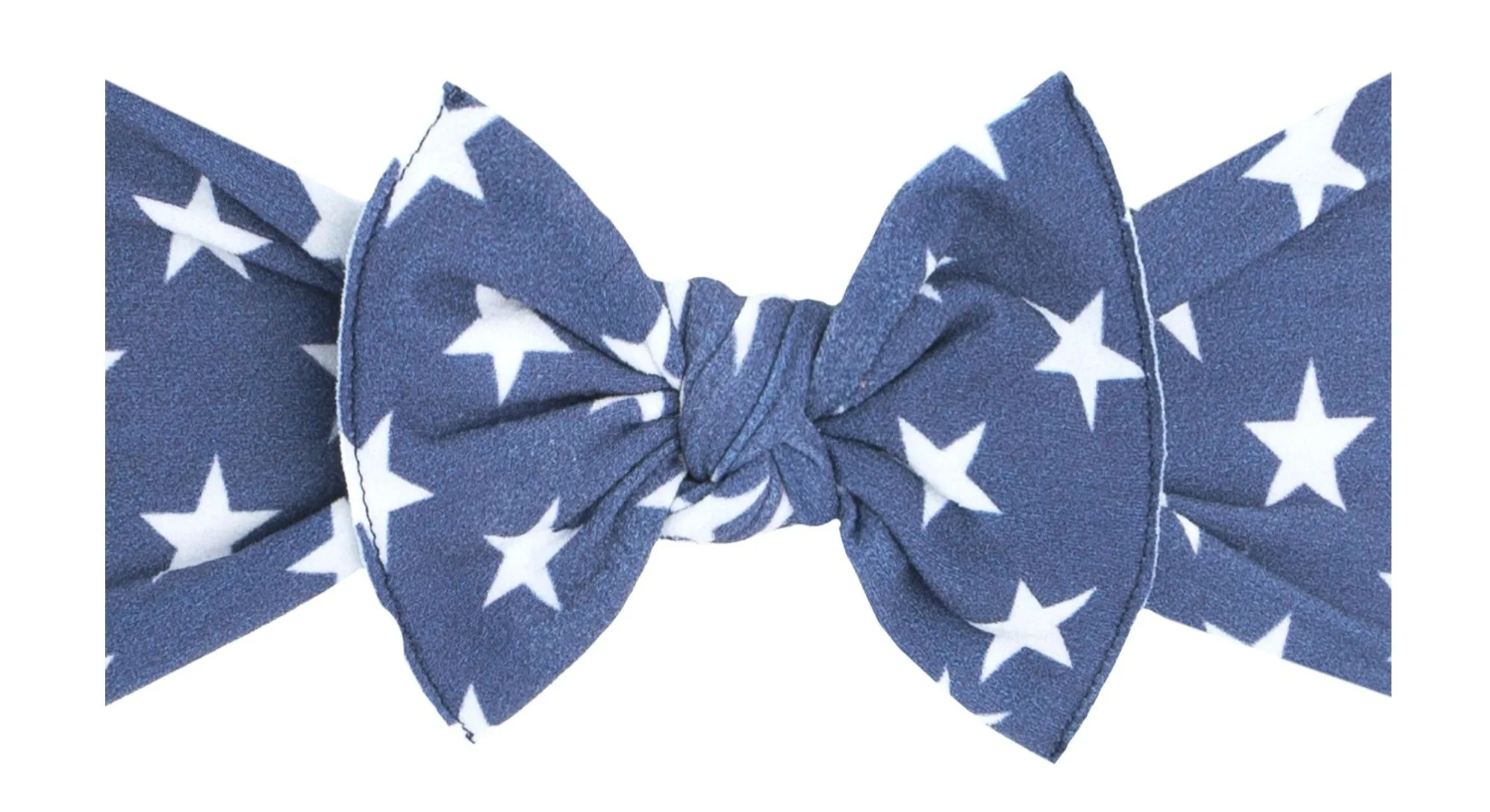 Baby Bling Blue Star Printed Knot Headband