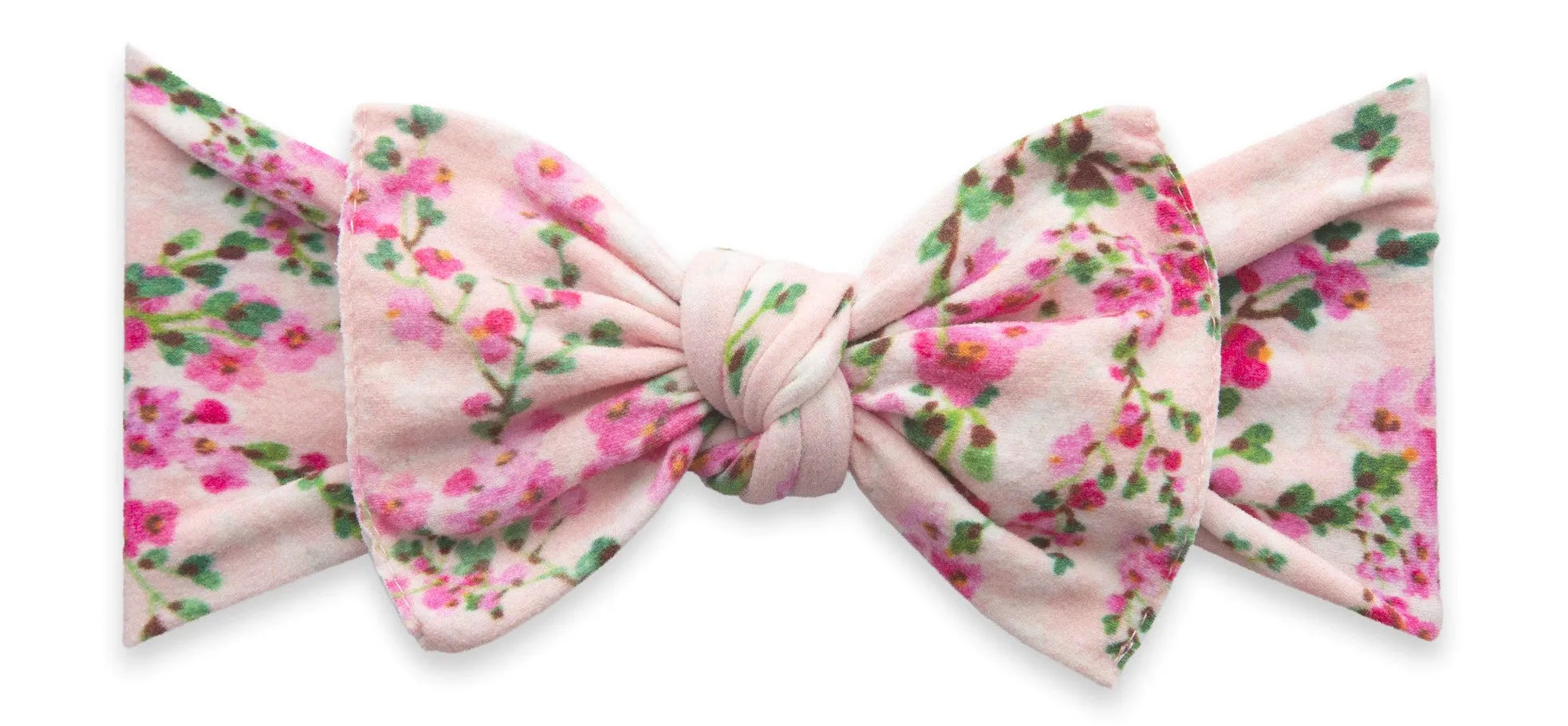 Baby Bling Cherry Blossom Printed Knot Headband