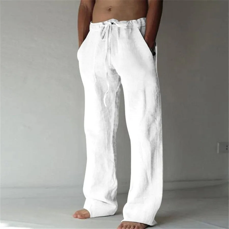 Benjamin - Men's Solid Color Linen Casual Pants