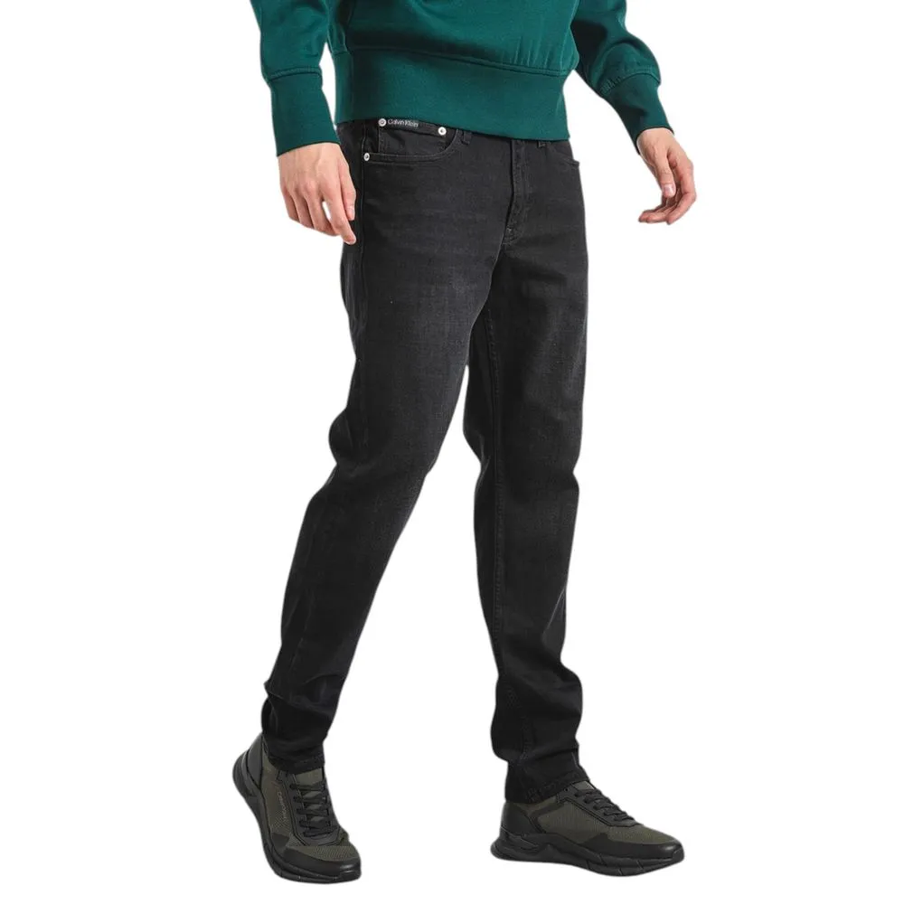 Black Cotton Jeans & Pant