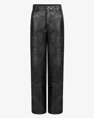 Black Leather Trouser