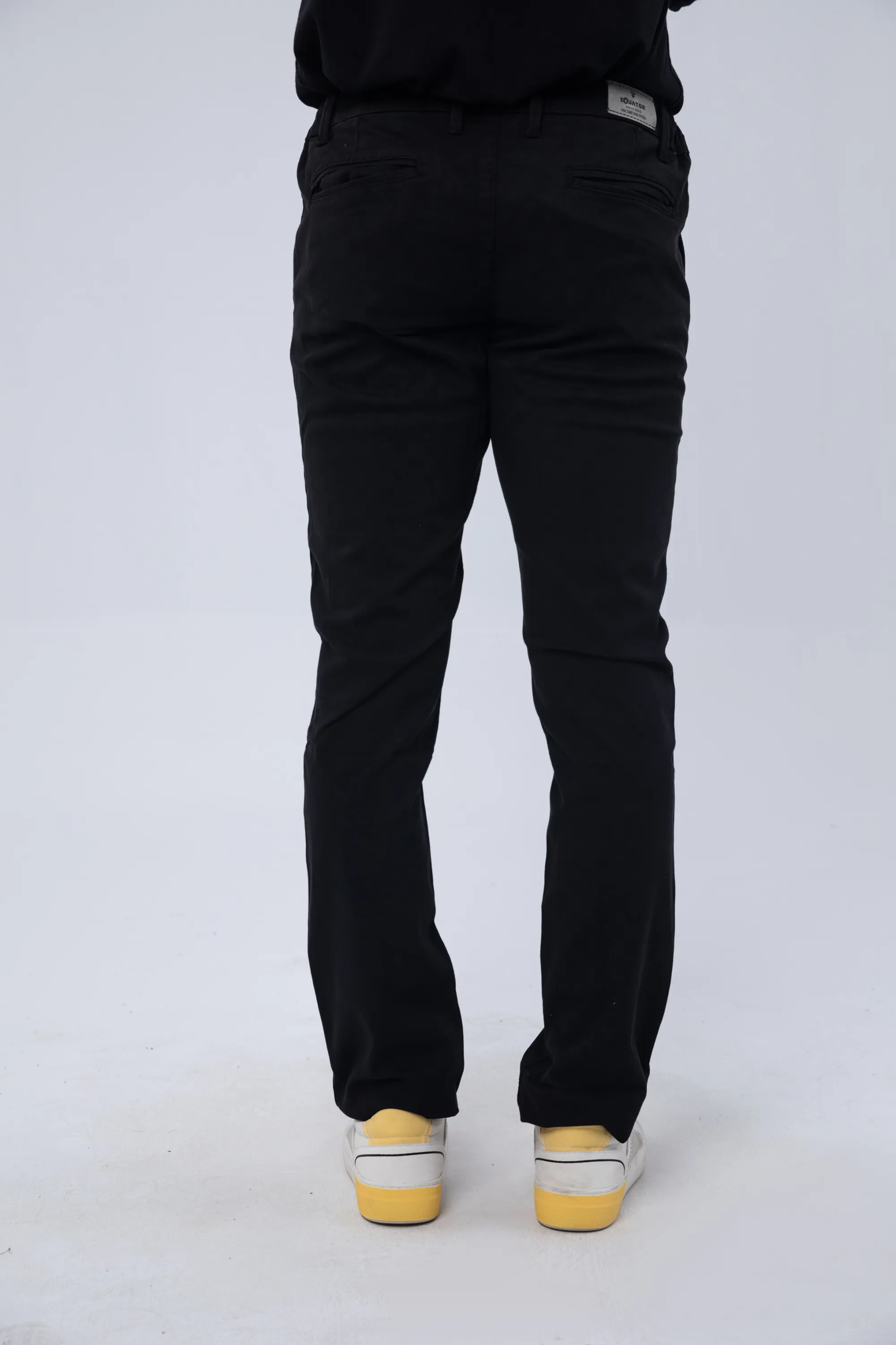 Black Slim Fit Fashion Pants