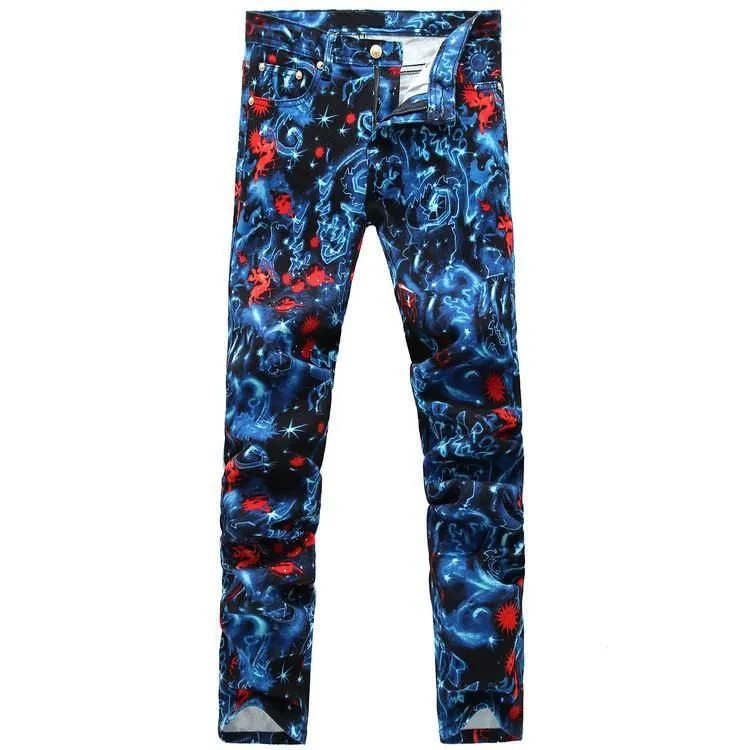 Blue Starry Fashion Jeans
