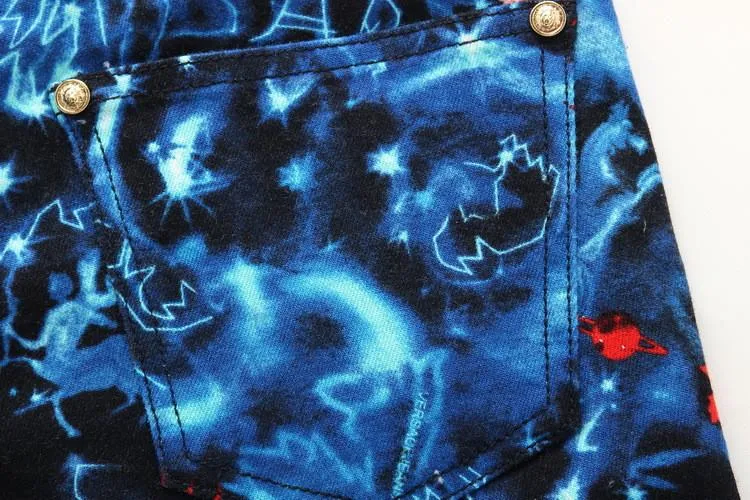 Blue Starry Fashion Jeans