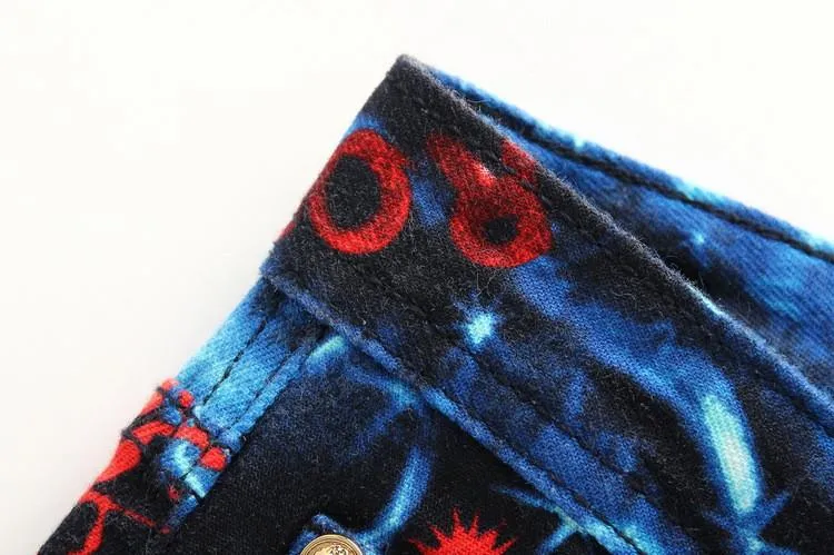 Blue Starry Fashion Jeans