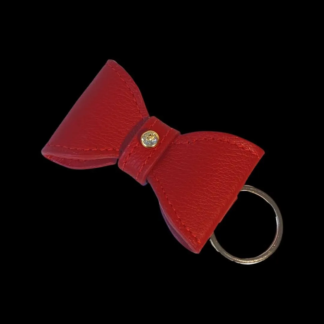 Bow Key FOB w-Crystal on Loop