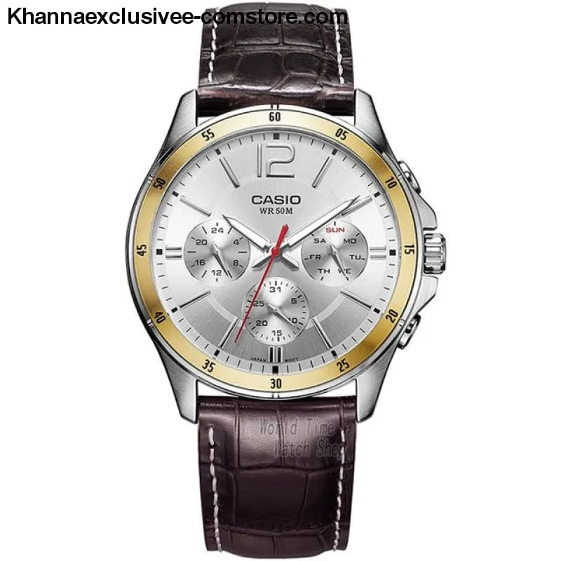 Casio watch Analogue Men's quartz sports Fashionable business waterproof watch MTP-1374