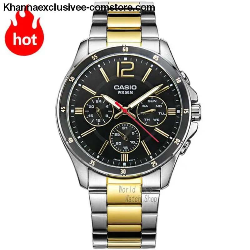 Casio watch Analogue Men's quartz sports Fashionable business waterproof watch MTP-1374