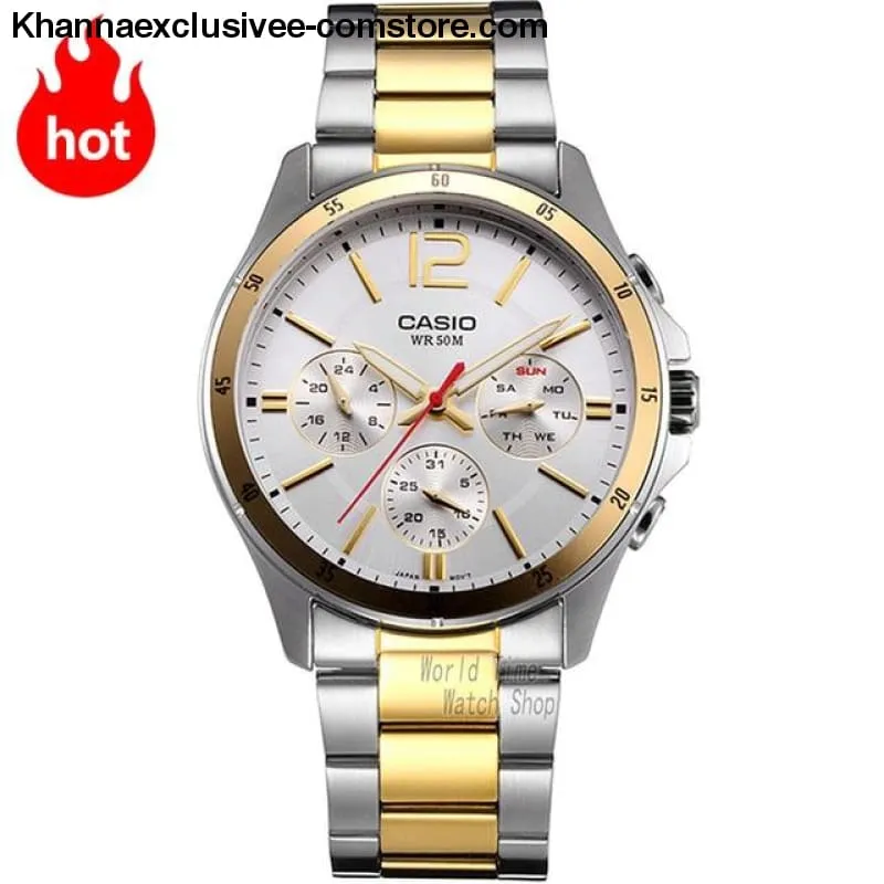 Casio watch Analogue Men's quartz sports Fashionable business waterproof watch MTP-1374