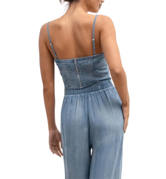 Chambray Corset Top