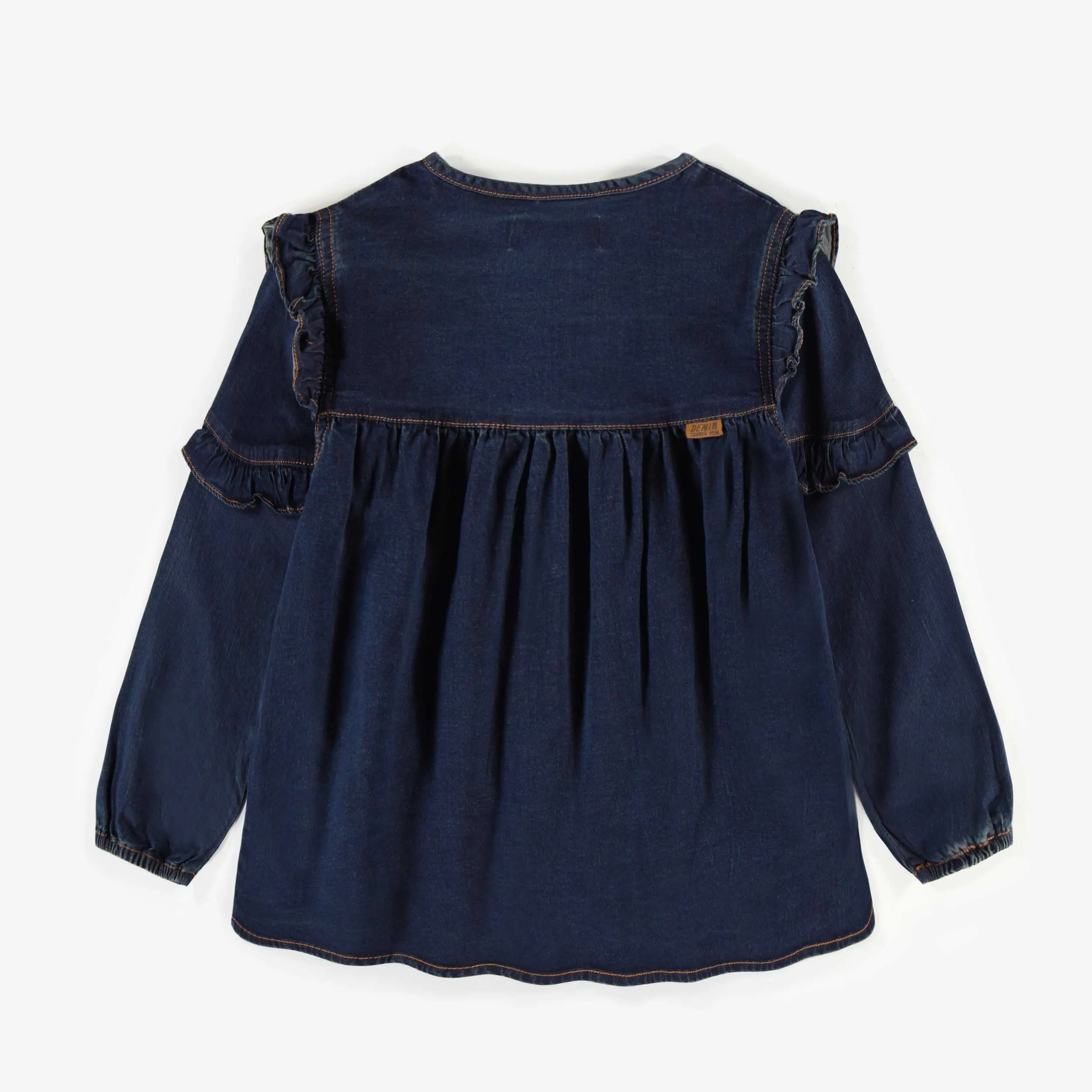 Chemise ample en denim léger, enfant || Lightweight denim loose shirt, child