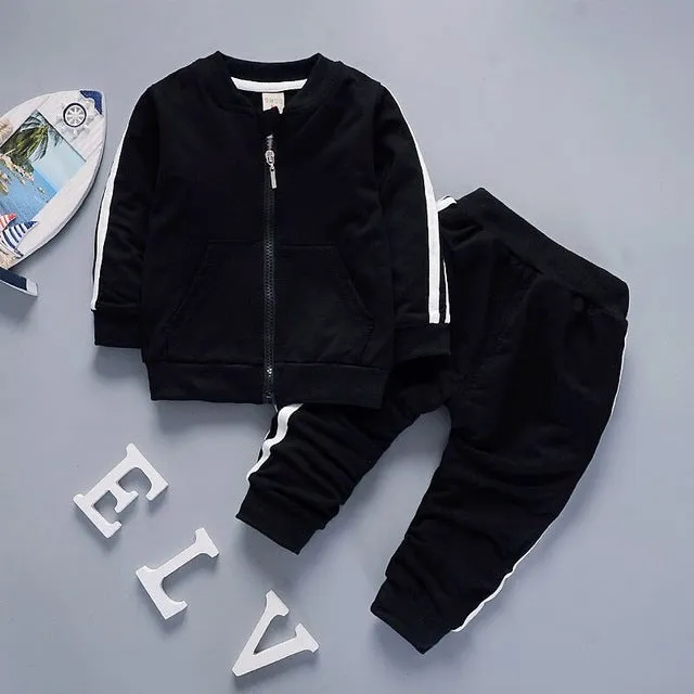 Children Sports Suit Jacket   Pants Set