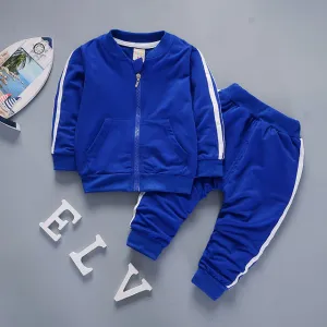 Children Sports Suit Jacket   Pants Set