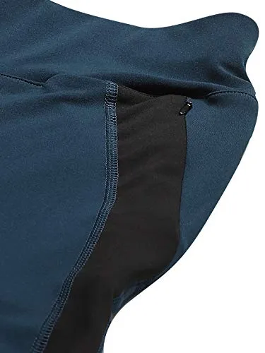 CHKOKKO Women Yoga Track Pants Stretchable Sports Tights Indigo M