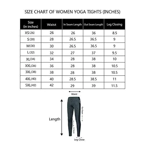 CHKOKKO Women Yoga Track Pants Stretchable Sports Tights Indigo M