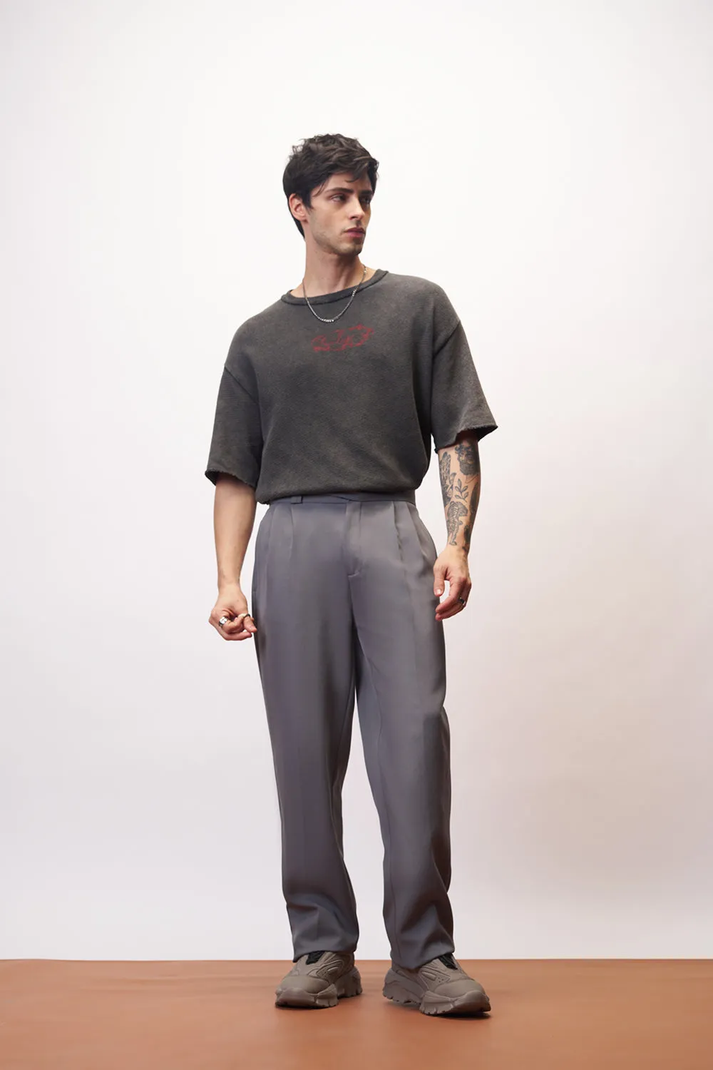 Cinder Grey Gurkha Men's Korean Pants