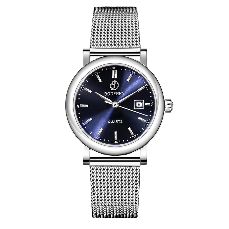 CLASSIC 32MM - Swiss Quartz Movement Watch | Silver & Blue