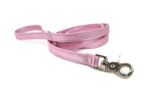Classic Metallic Leather Dog Leash