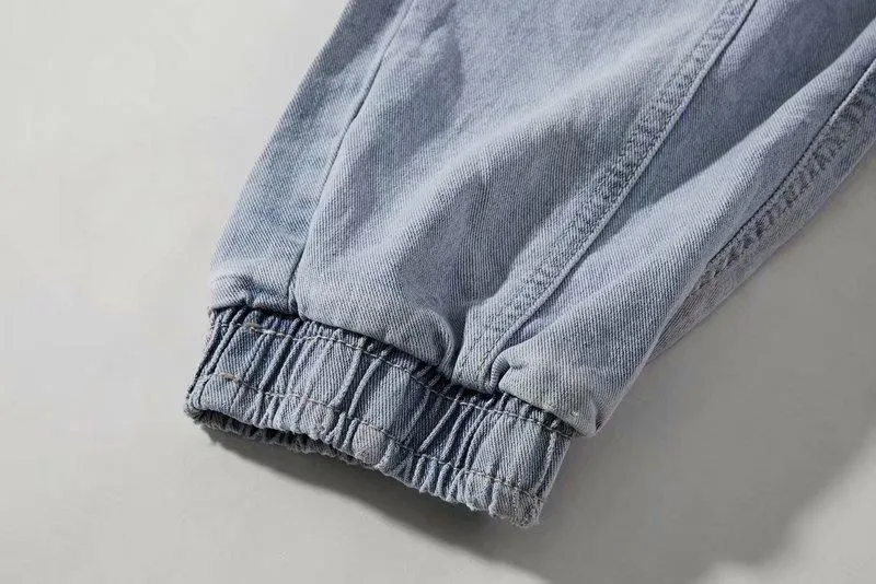 ContiNent 33 Streetwear Hip Hop Cargo Pants Men's jeans Cargo Pants Elastic Harun pants Joggers Pants In Autumn and Spring Men Cloth