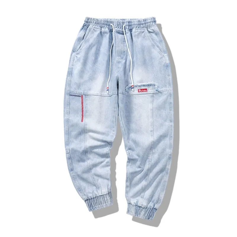 ContiNent 33 Streetwear Hip Hop Cargo Pants Men's jeans Cargo Pants Elastic Harun pants Joggers Pants In Autumn and Spring Men Cloth