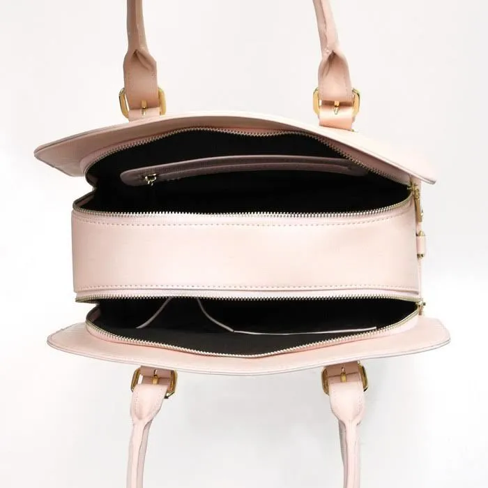 Designer Inspired Black LOEM zipper dual pockets boxer shoulder Bag handbag