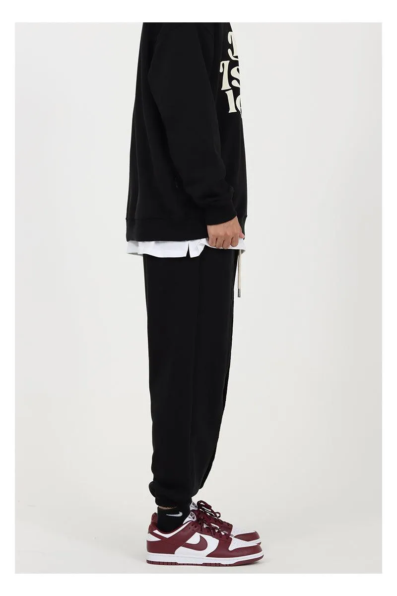 Drawstring Sewing Stitching Sports Pants