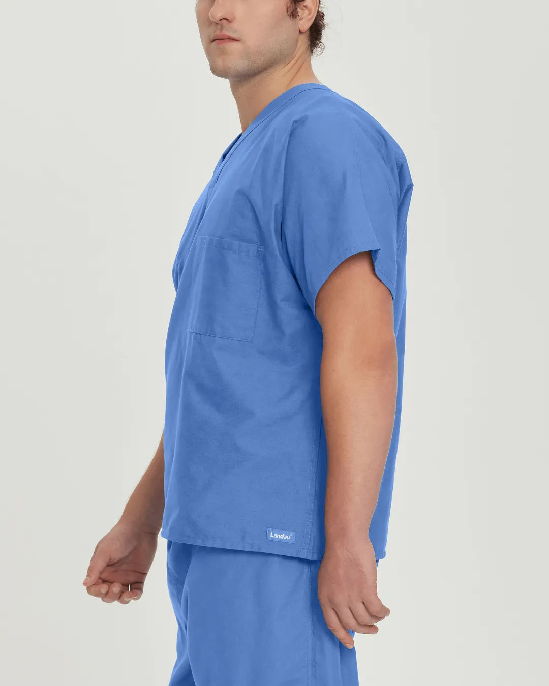 Essentials Unisex 1-Pocket V-Neck Scrub Top - Tall Sizes - 7502
