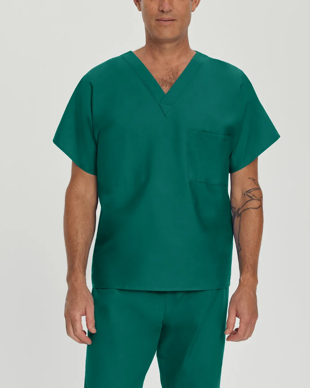 Essentials Unisex 1-Pocket V-Neck Scrub Top - Tall Sizes - 7502