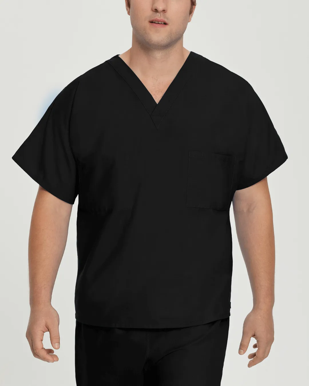 Essentials Unisex 1-Pocket V-Neck Scrub Top - Tall Sizes - 7502