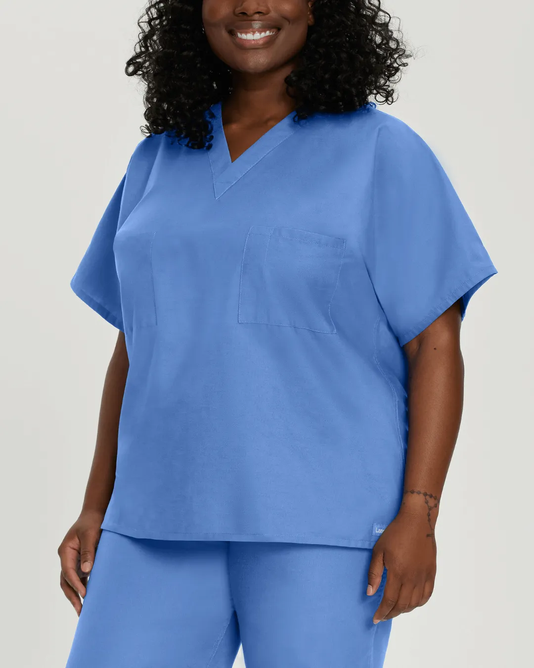 Essentials Unisex 1-Pocket V-Neck Scrub Top - Tall Sizes - 7502