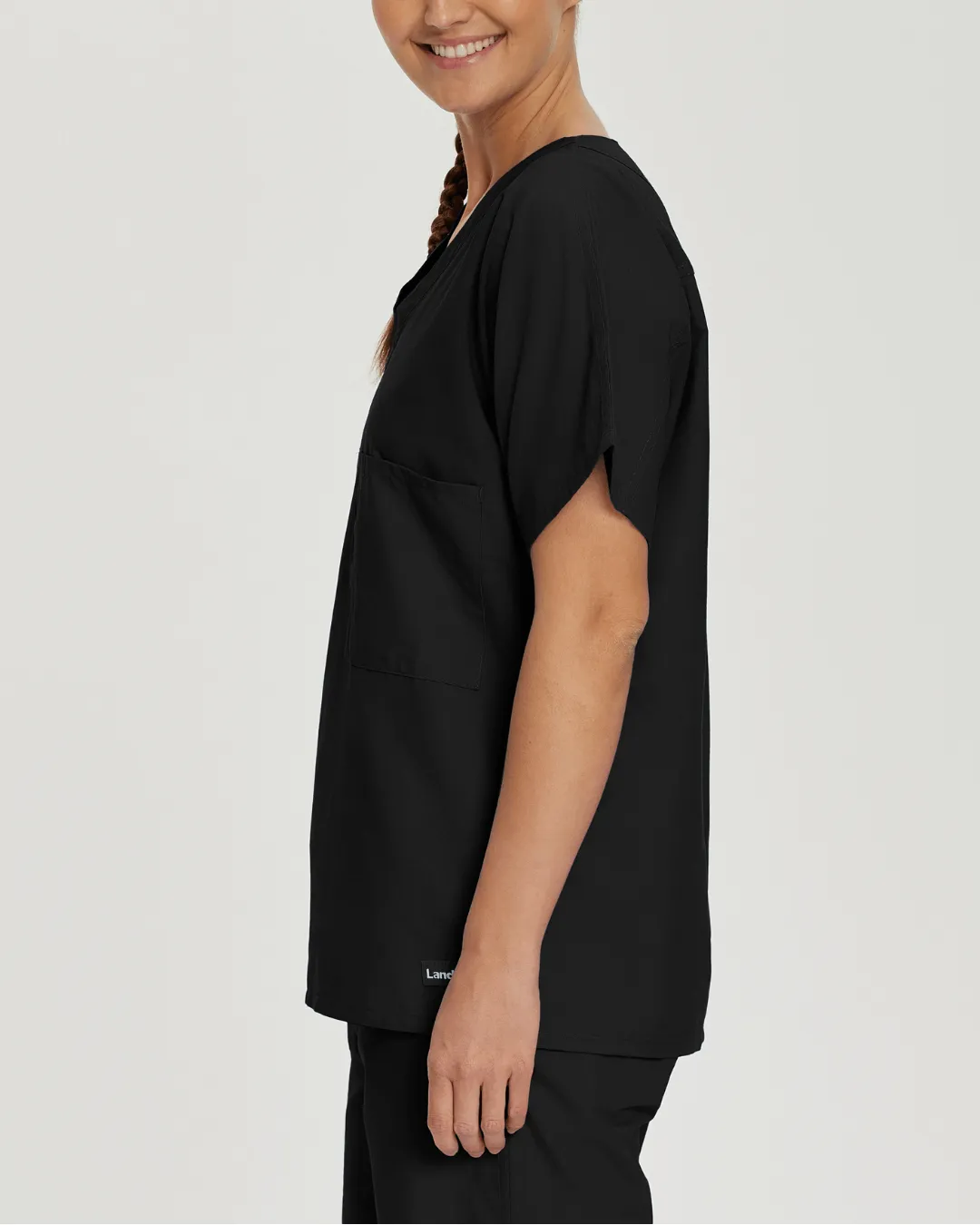 Essentials Unisex 1-Pocket V-Neck Scrub Top - Tall Sizes - 7502