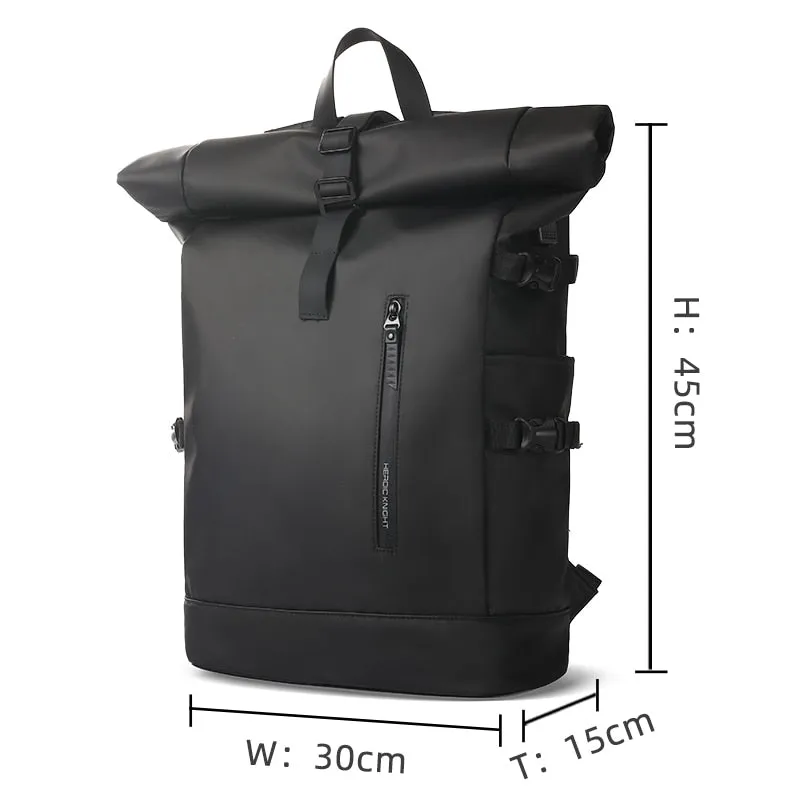 Expandable Waterproof Large Capacity Rolltop Unisex Backpack