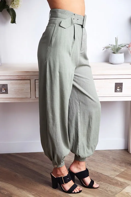 Fashion High Waist Loose Lantern Trousers